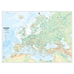 [56947] CARTA GEOGRAFICA SCOLASTICA MURALE EUROPA BELLETTI