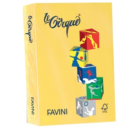 [61526] Carta LECIRQUE A3 80gr 500fg giallo sole 202 FAVINI