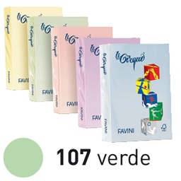 [61523] Carta LECIRQUE A3 80gr 500fg verde pastello 107 FAVINI