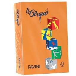 [32914] Carta LECIRQUE A4 160gr 250fg arancio 205 FAVINI