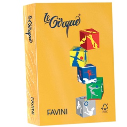 [32910] Carta LECIRQUE A4 160gr 250fg giallo oro 201 FAVINI
