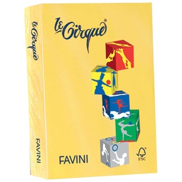 [32911] Carta LECIRQUE A4 160gr 250fg giallo sole 202 FAVINI