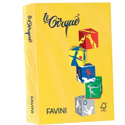 [32909] Carta LECIRQUE A4 160gr 250fg giallo zolfo 200 FAVINI