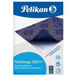 [30476] CARTA RICALCO BLU PLENTYCOPY200 10FG 21X29,7CM PELIKAN