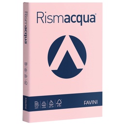 [32793] Carta RISMACQUA 200gr A4 125fg rosa 10 FAVINI