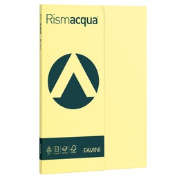 [50596] Carta RISMACQUA SMALL A4 200gr 50fg giallo chiaro 07 FAVINI