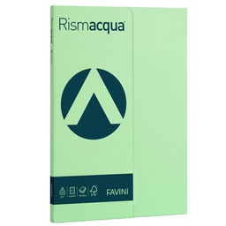 [50600] Carta RISMACQUA SMALL A4 200gr 50fg verde chiaro 09 FAVINI