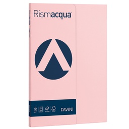 [50587] Carta RISMACQUA SMALL A4 90gr 100fg rosa 10 FAVINI