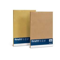 [50605] CARTA RISMA FIELD RICICLATA A4 90GR 100FG NOCCIOLA
