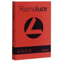 [32772] Carta RISMALUCE 200gr A4 125fg rosso scarlatto 61 FAVINI